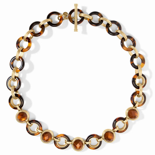 Julie Vos Carnaby Stone Necklace Tortoiseshell