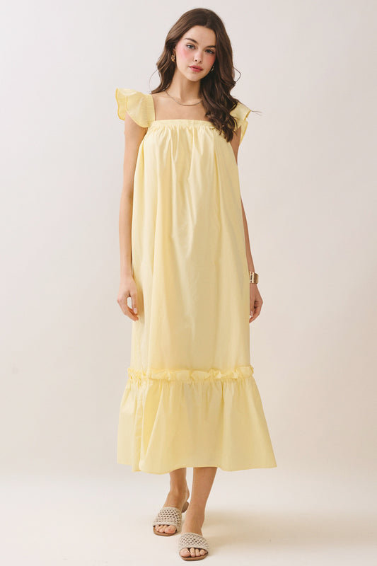 Caroline Maxi In Butter Yellow