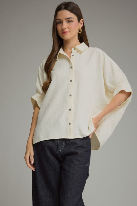 Carter Short Sleeve Button Down Top