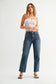 Chloe 90's Stretch Straight In Dark Denim
