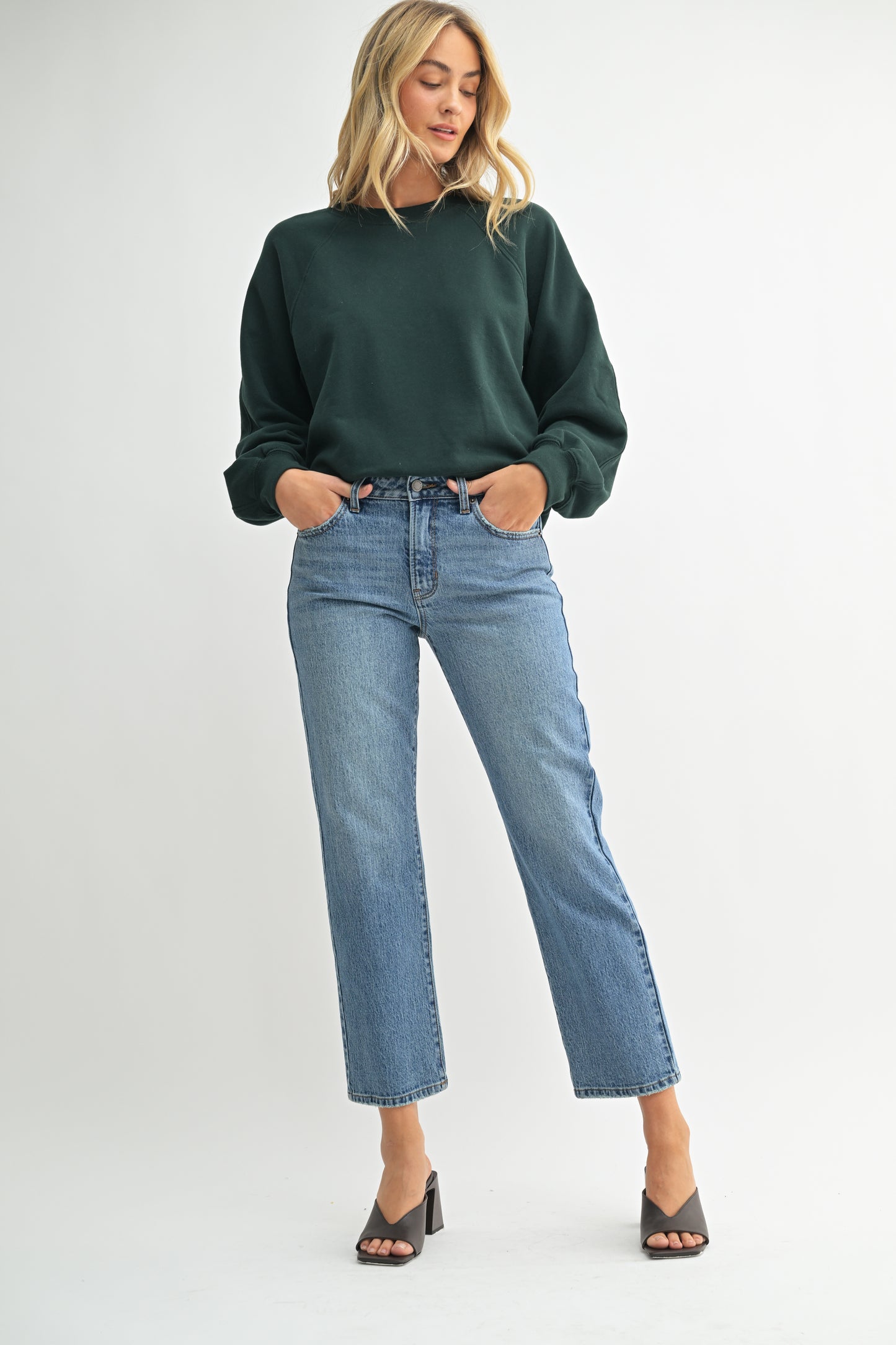 Chloe 90's Stretch Straight In Medium Denim