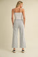 Chloe Patch Pocket Wide Leg Stripe Jean