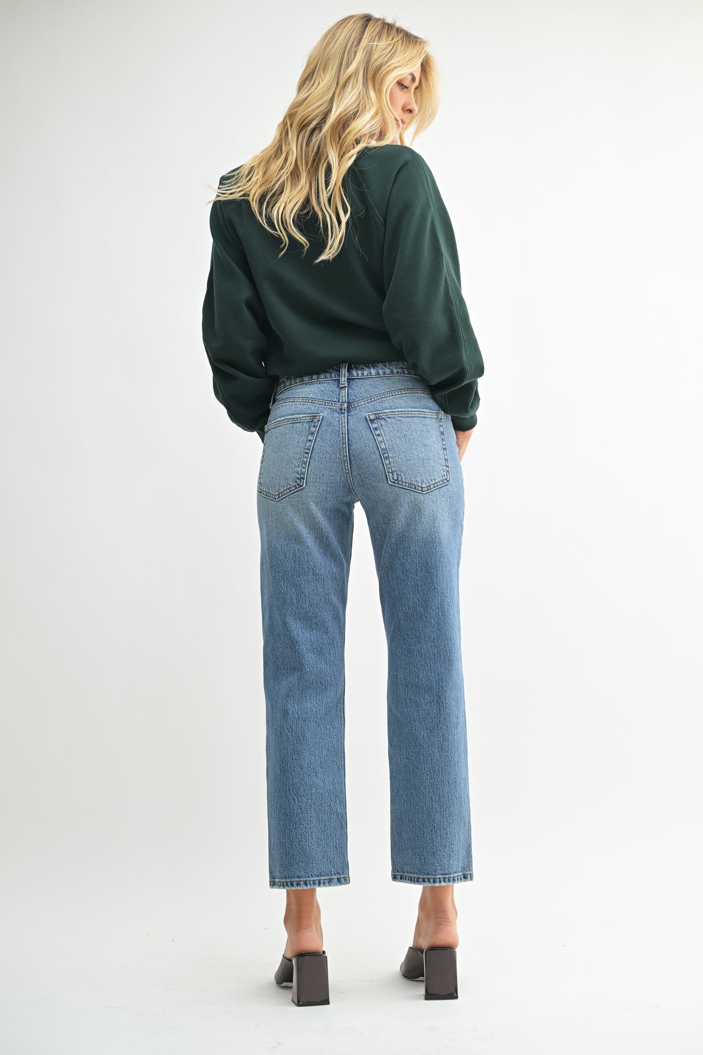 Chloe 90's Stretch Straight In Medium Denim
