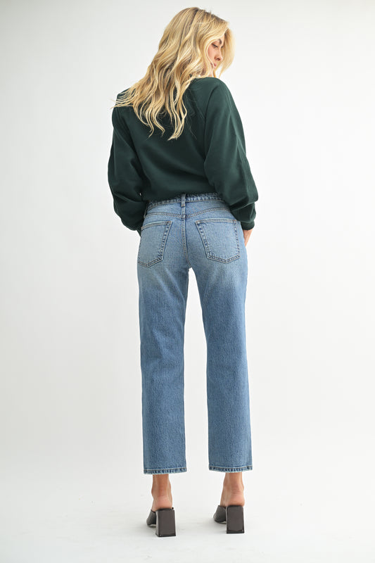 Chloe 90's Stretch Straight In Medium Denim