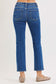 Christina Tummy Control High Rise Crop Straight Jean In Dark