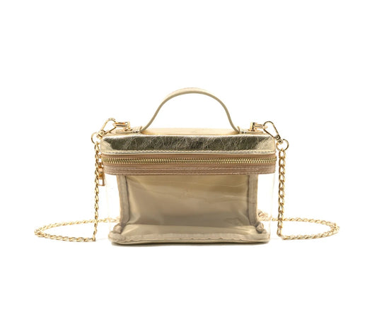 Clear Gold Game Day Bag