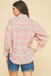 Colorful Bloom Button Down Blouse