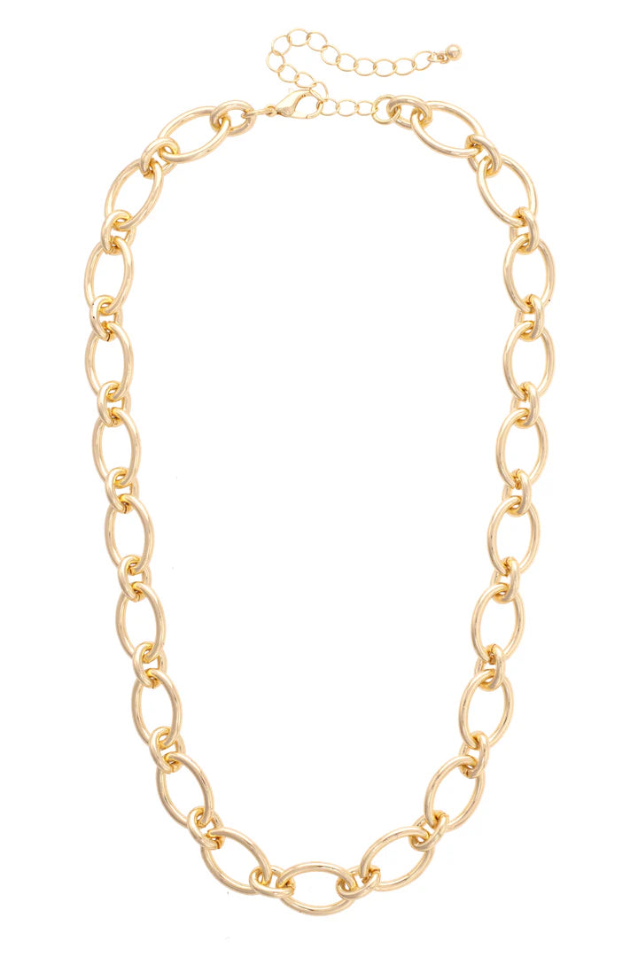 Connor Oval Linked Pendant Necklace Base