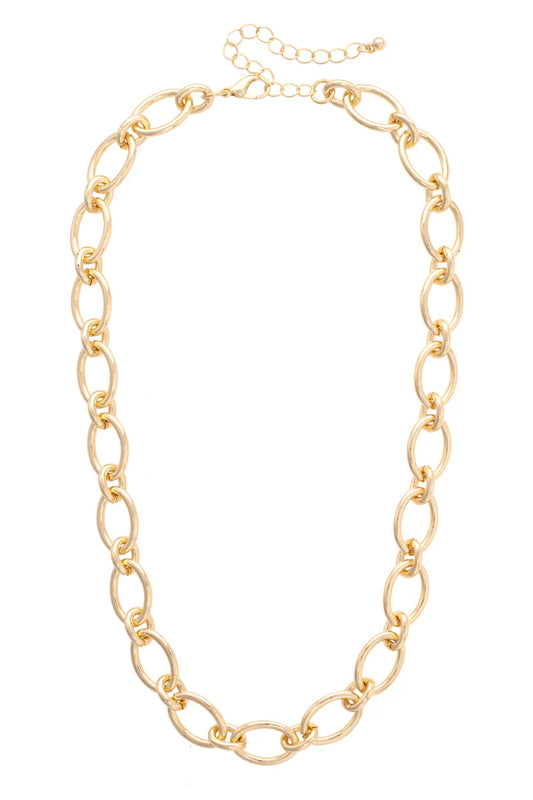 Connor Oval Linked Pendant Necklace Base