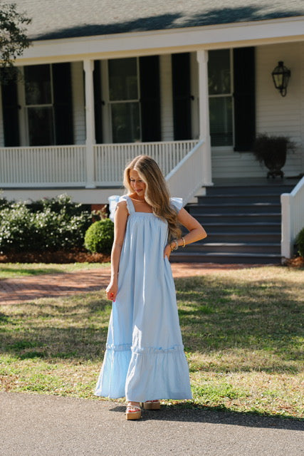 Caroline Maxi In Baby Blue