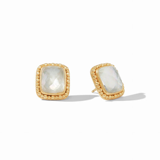 Julie Vos Marbella Stud Earring White