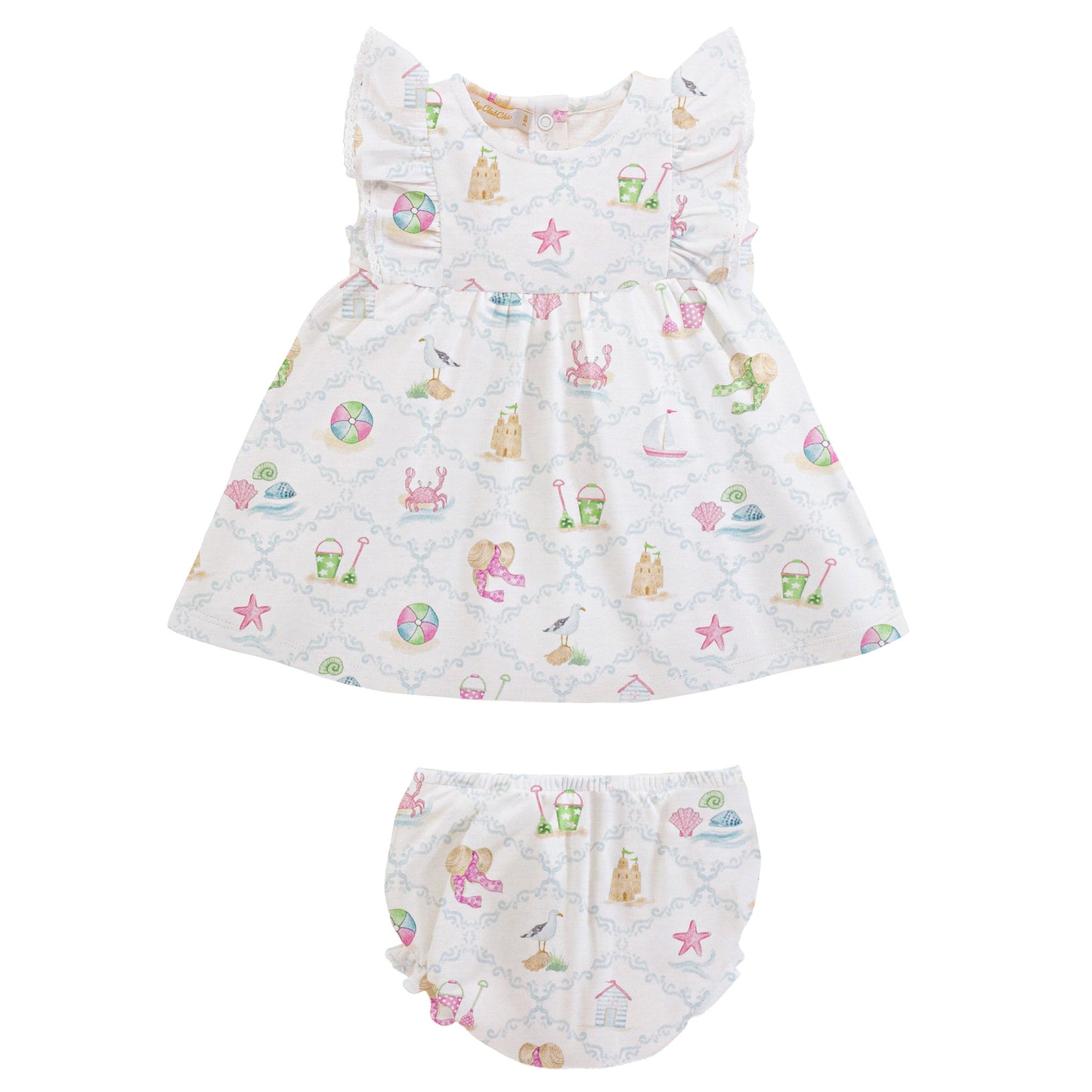Baby Club Chic By The Seas Ruffle Dress