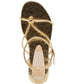 Dolce Vita Kenley Gold Distressed Leather Sandal