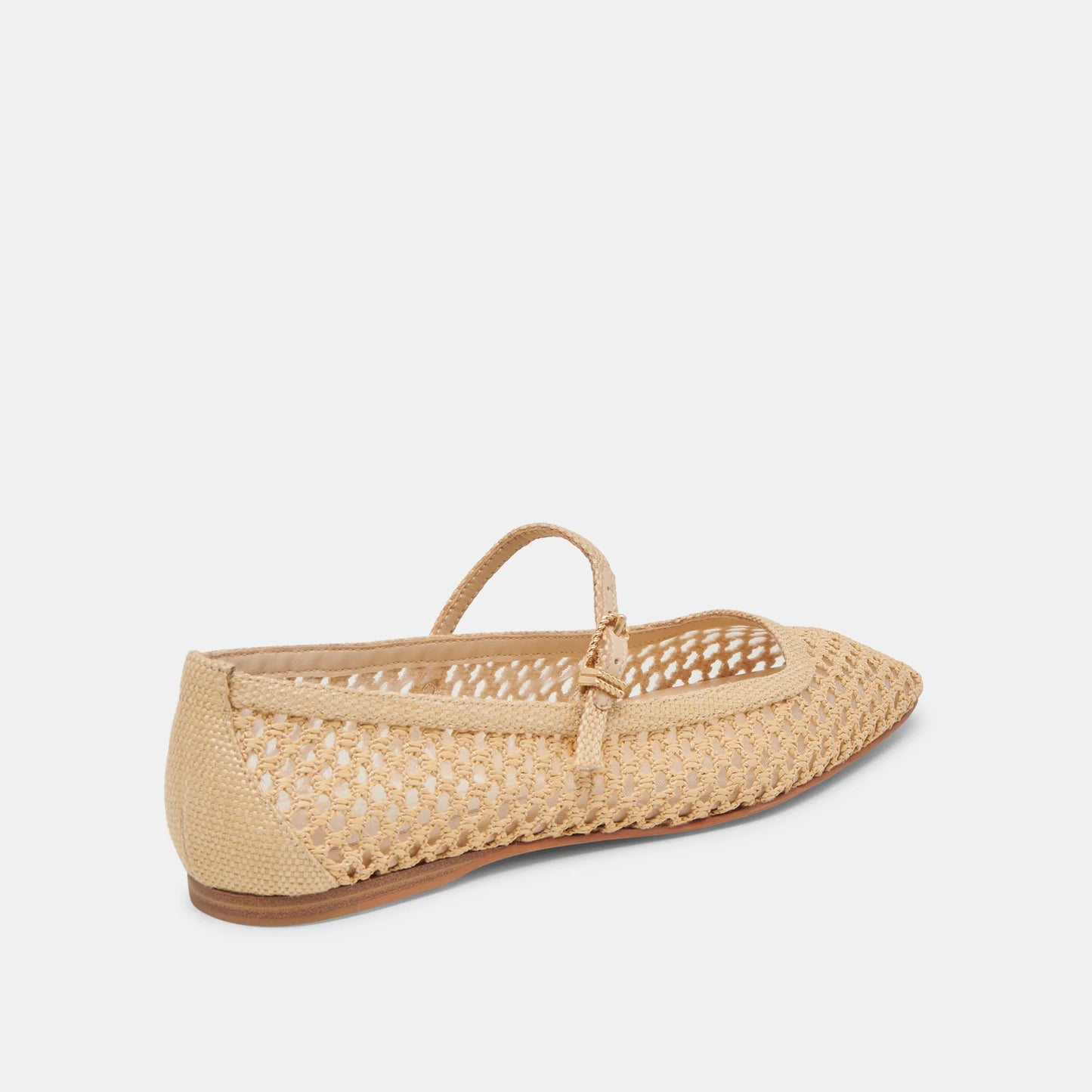 Dolce Vita Reyes Ballet Flats Lt Natural Woven Raffia