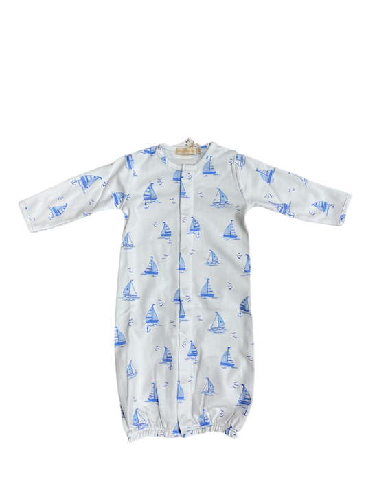 Baby Chic Sailing Boats Light Blue Gown