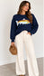 Catch Of The Day Sweater In Navy