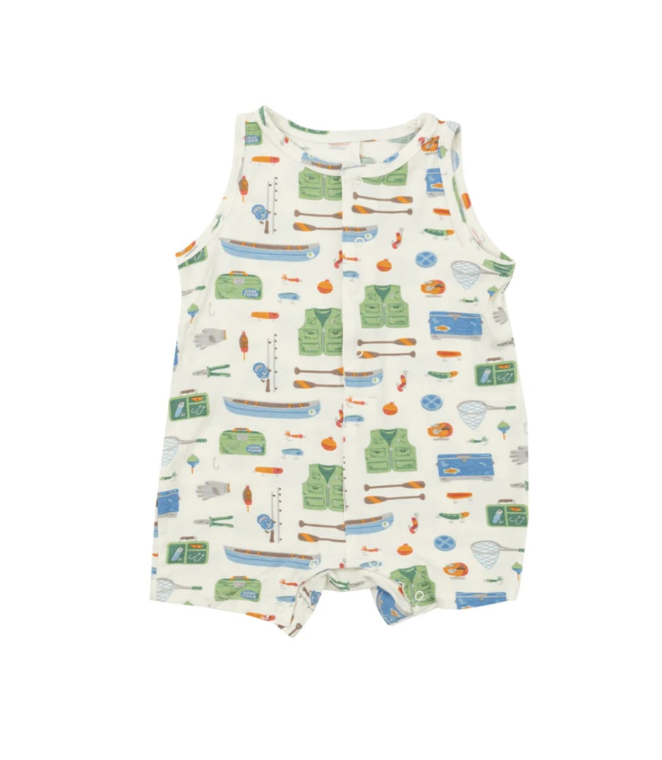 Angel Dear Fishing Tools Shortie Romper