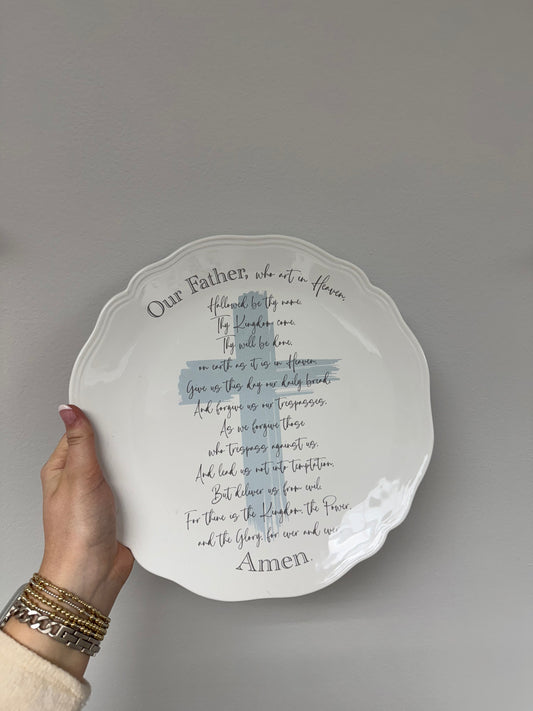 Lord’s Prayer Round Platter