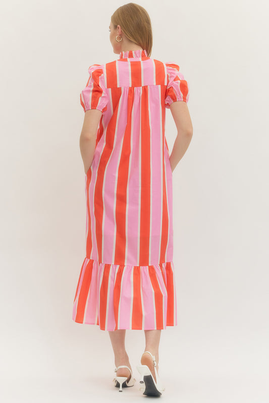 Sunset Stripes Maxi Dress