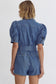 Denim & Diamonds Romper in Medium