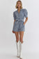 Denim & Diamonds Romper in Light