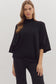 Addy Mock Neck Sweater In Black