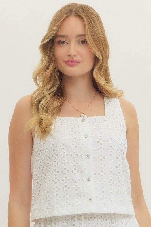 Freshly Picked Top In Off White