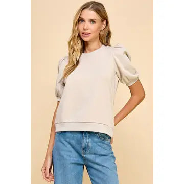Easy Going Sweater Top In Lunar