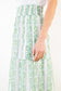 Elastic Waist Tiered Stripe Midi Skirt in Coastal Garden