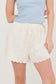Embroidered Short Set In Cream