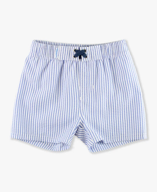 Ruggedbutts Periwinkle Blue Seersucker Swim Trunks