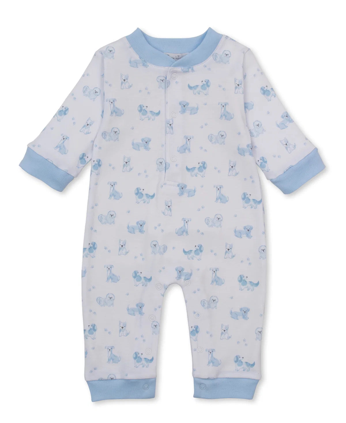 Kissy Kissy Puppy Paws Blue Playsuit
