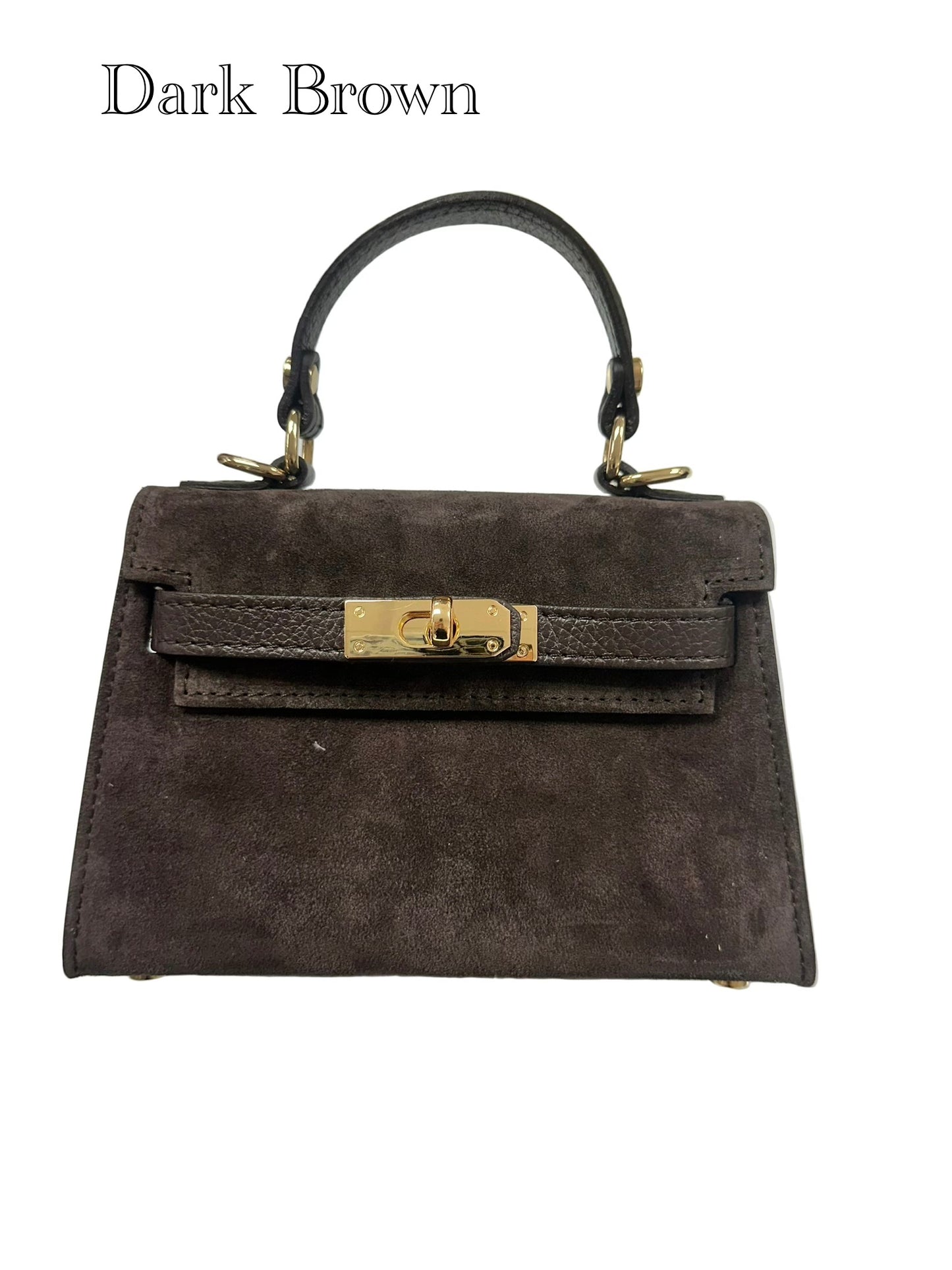 Mini K Suede Leather Handbag