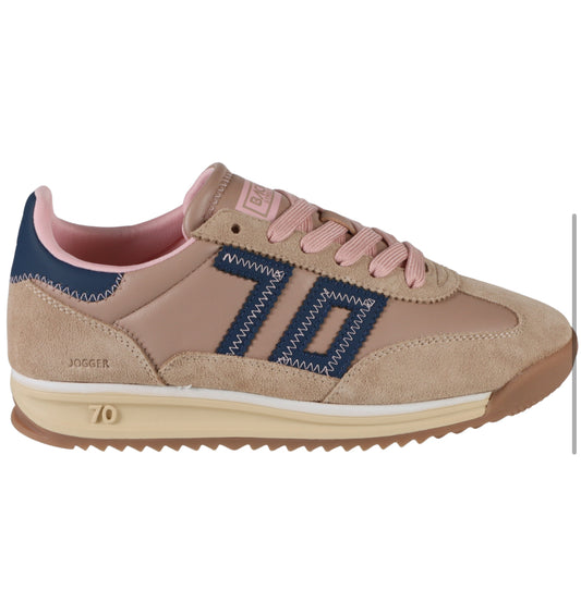 Back 70 Barkley Jogger in Camel/Navy/Pink
