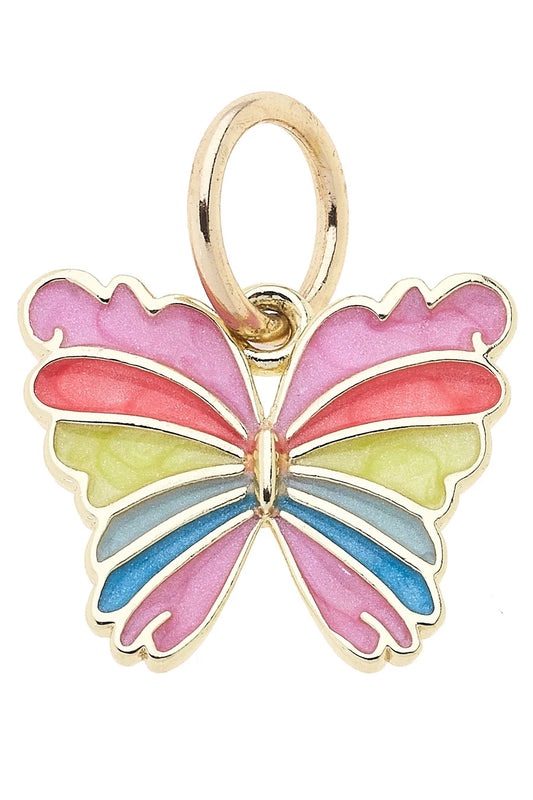 Rainbow Butterfly Charm