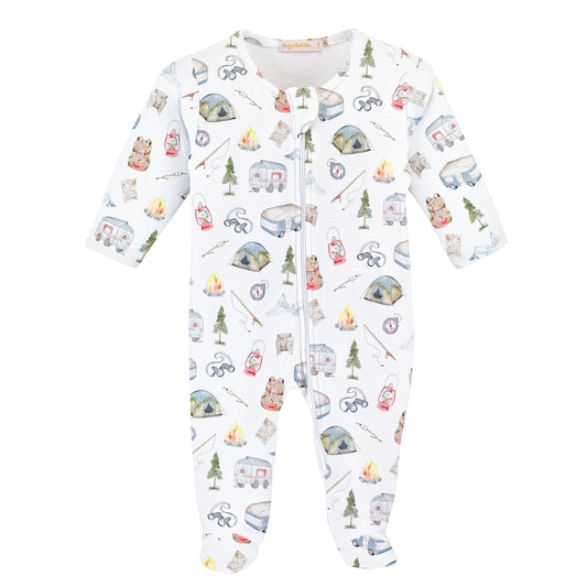 Baby Chic Winter Camping Zipped Footie