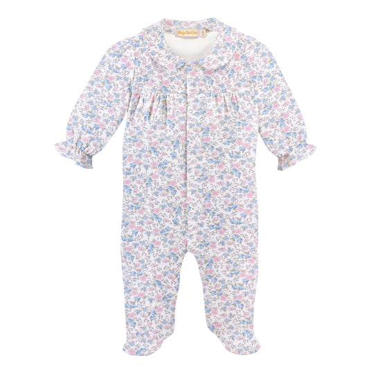 Baby Chic Tiny Soft Floral Footie