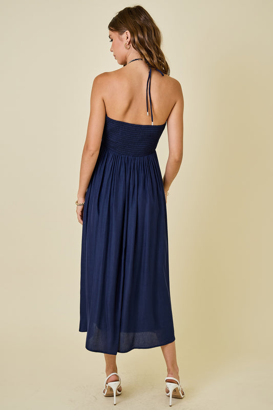 Fall By The Bay Midi In Navy