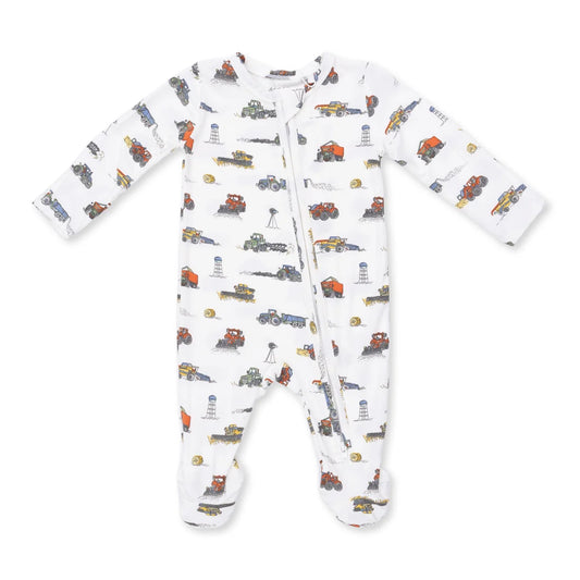 Angel Dear Farm Machines 2 Way Zipper Footie