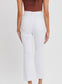 Finnley High Rise Crop Flare in White