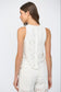 Floral Eyelet Lace Top In Off White