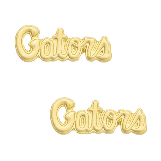 Florida Gators 24K Stamped Logo Stud Earrings
