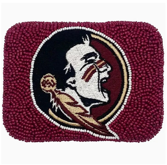 Florida State Beaded Card Holder