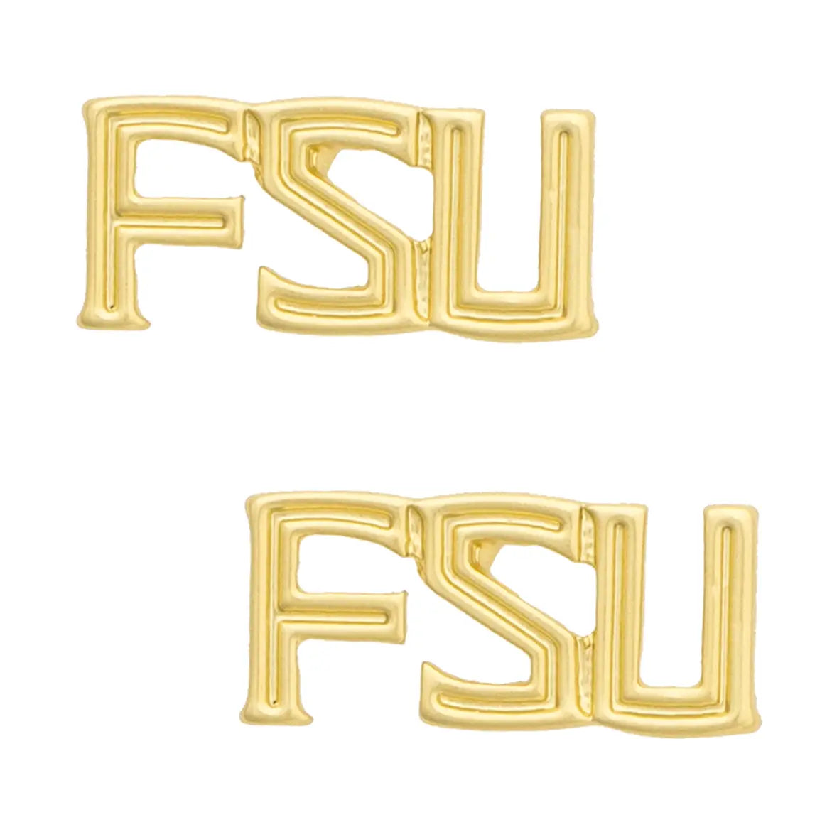 Florida State Seminoles 24K Stamped Logo Stud Earrings