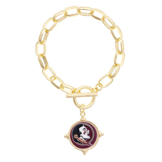 Florida State Seminoles Logo Intaglio Bracelet