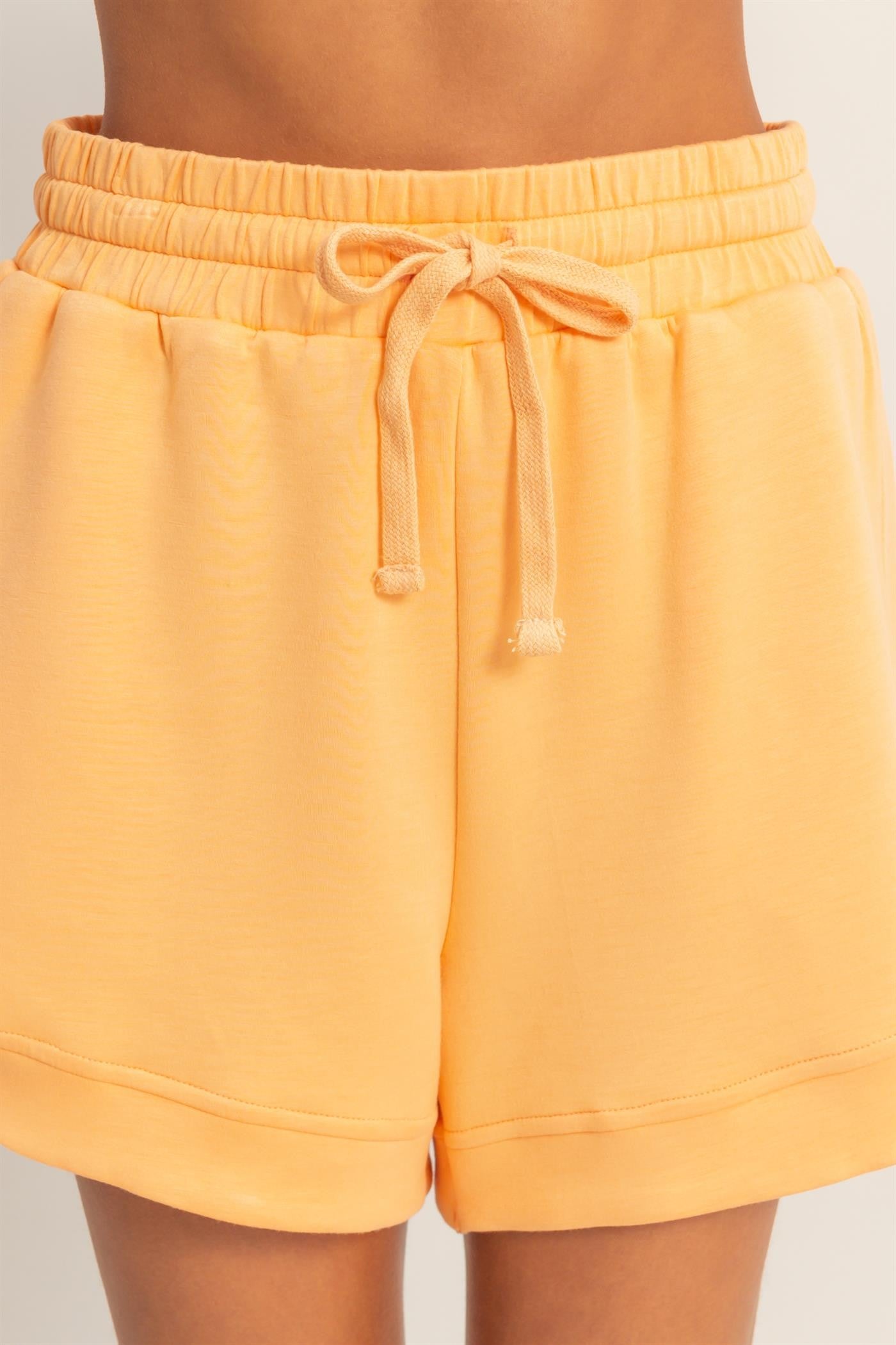 Sweet & Sporty Short Set In Apricot