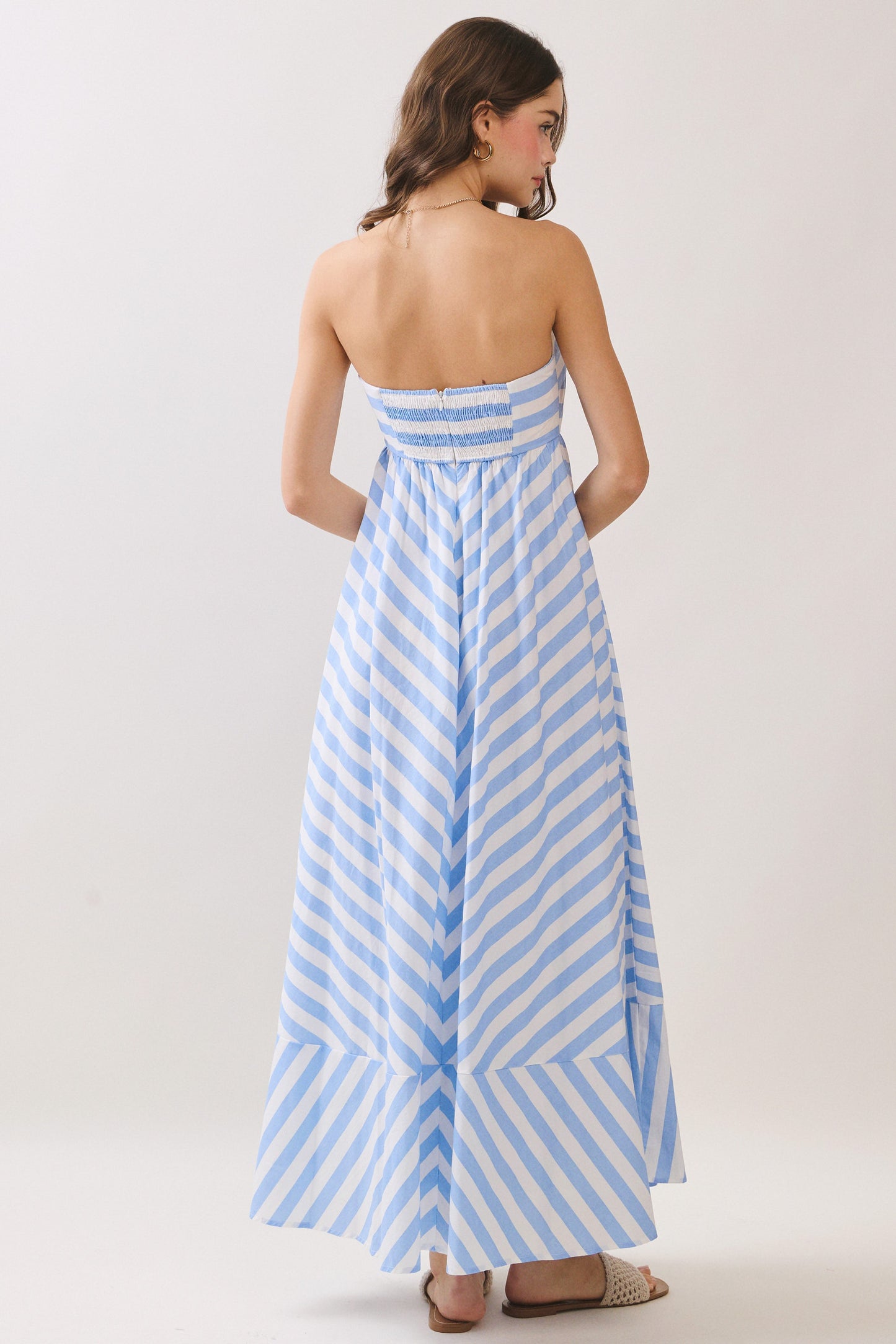 Fresh Stripe Maxi Dress