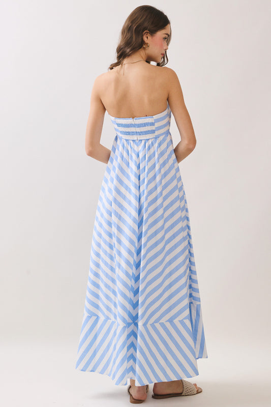 Fresh Stripe Maxi Dress