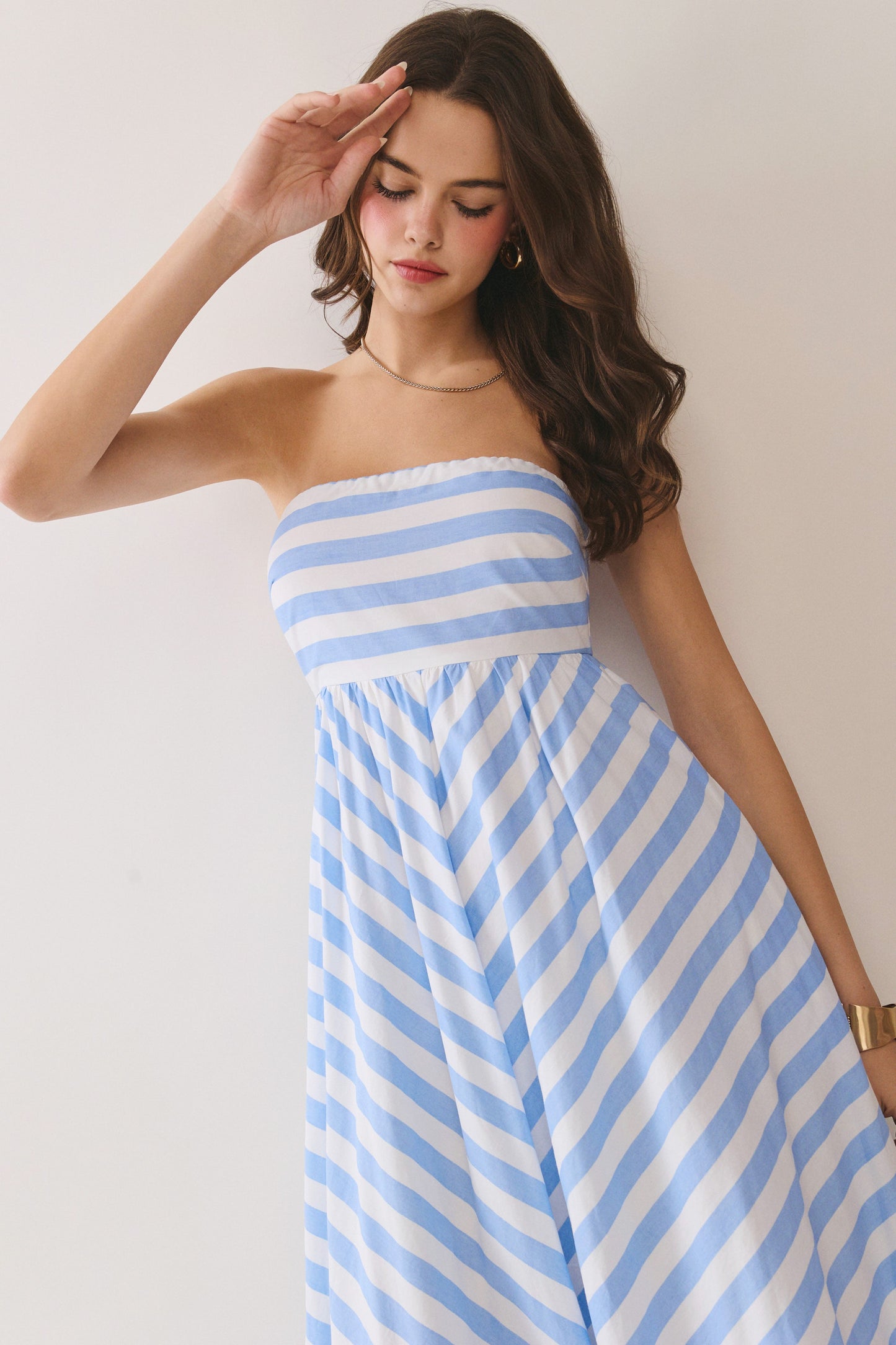 Fresh Stripe Maxi Dress