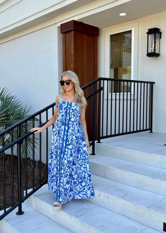 Blue Skies Midi Dress